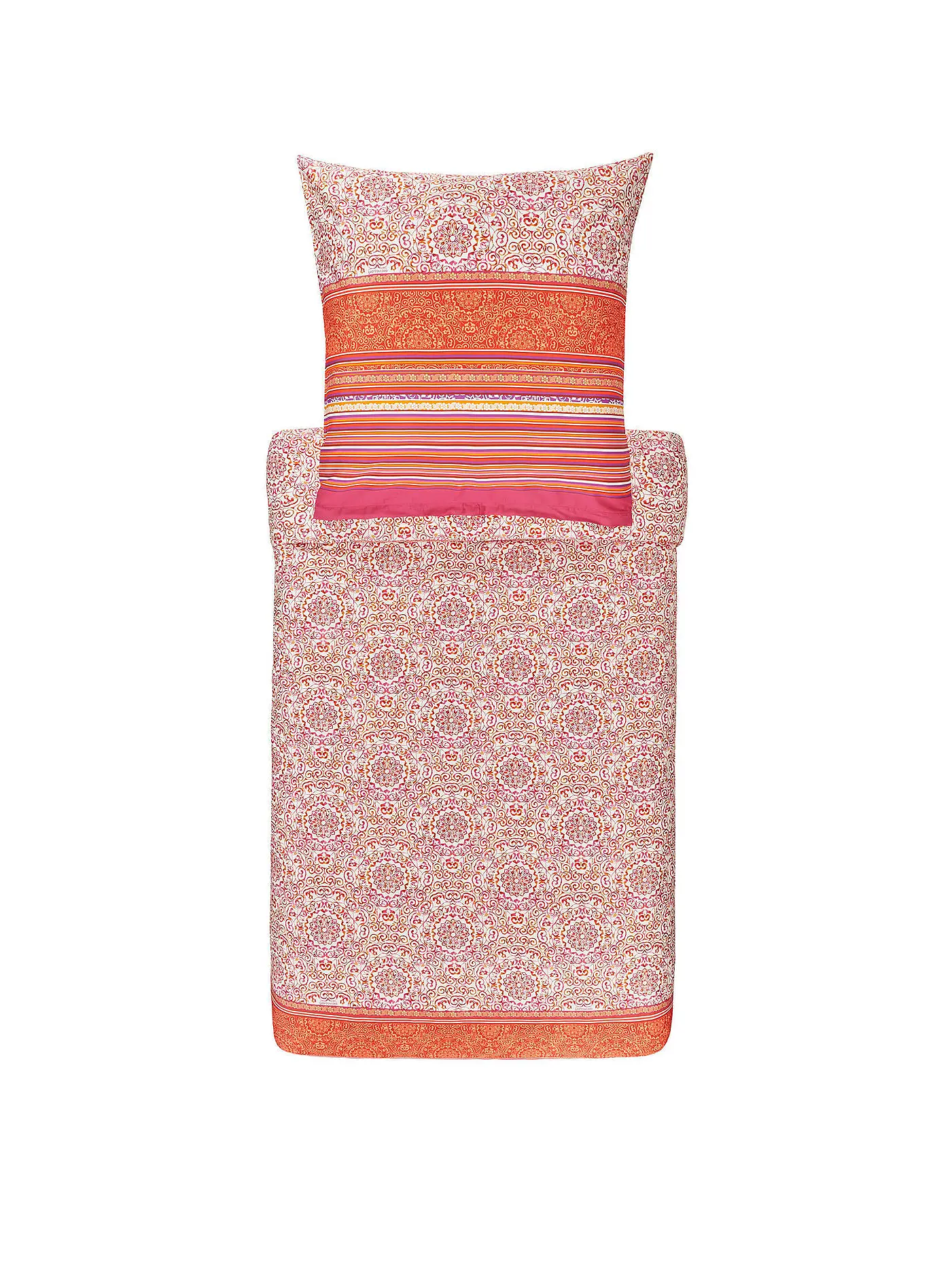 BASSETTI | Satin Bettwäsche Arona 70x90cm / 140x200cm Rosa | 